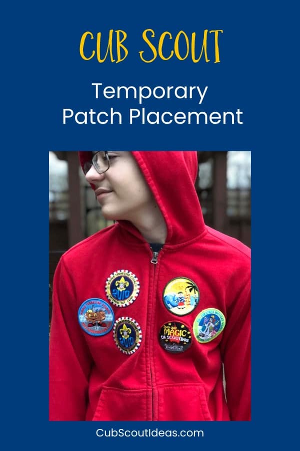 cub scout tempoary patches