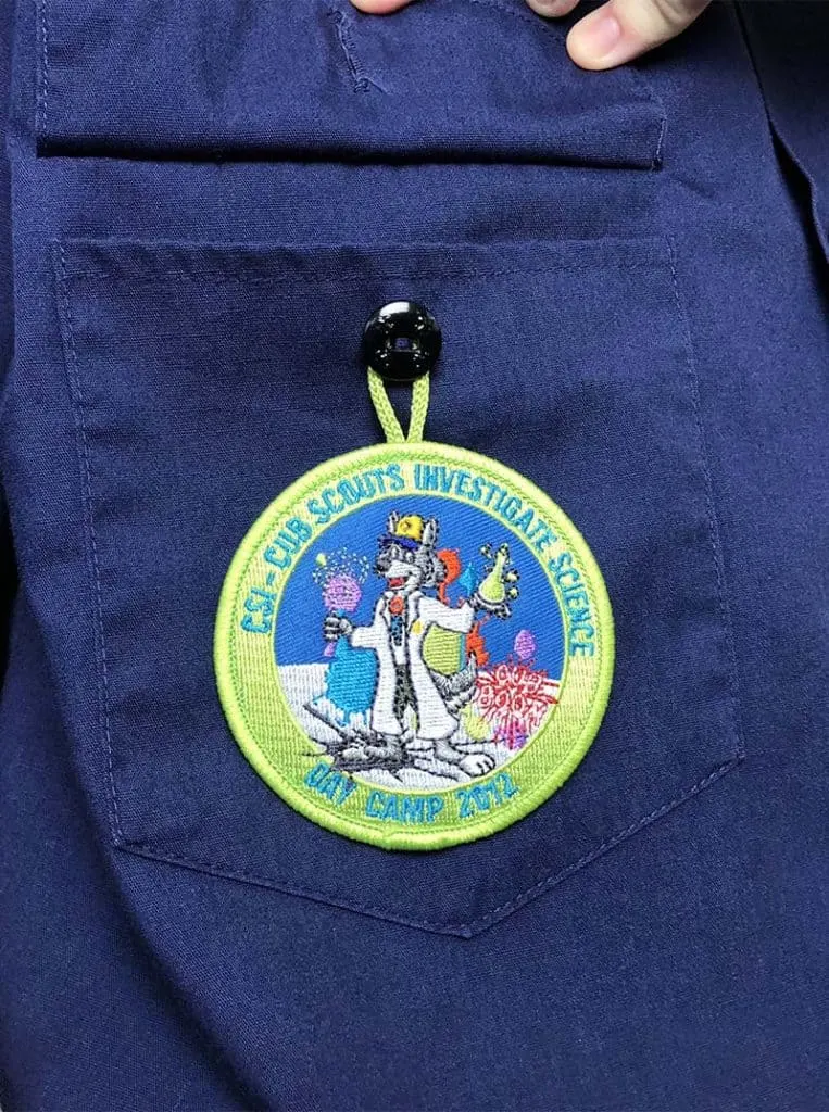 Boy Scouts of America BSA Cubs Uniform Shirt Pocket Patch Badge Tape Blue Gold 