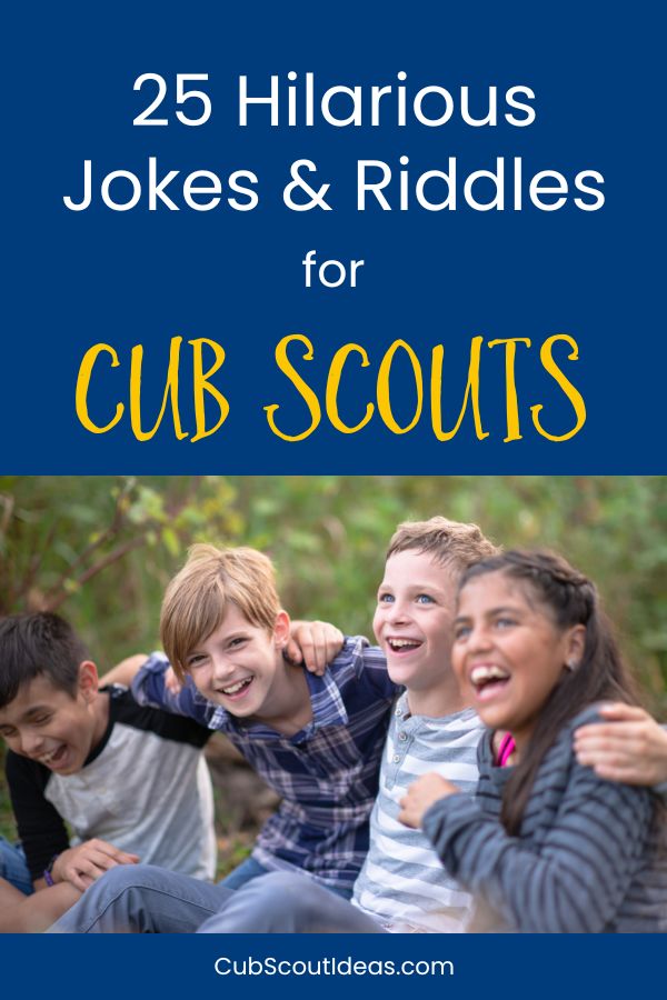 children laughing at jokes for cub scouts