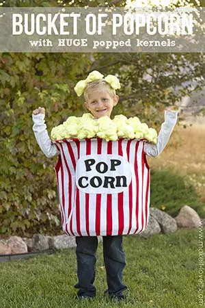 diy bucket of popcorn costume