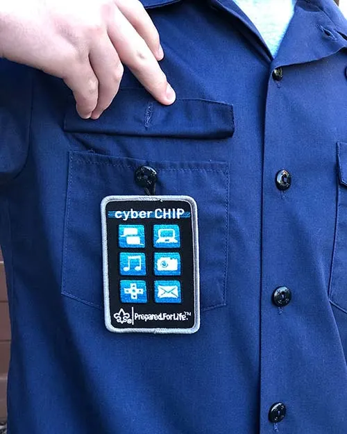 cub scout cyber chip patch
