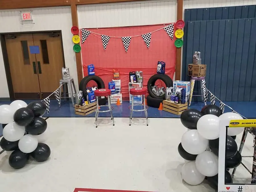 display from pinewood derby