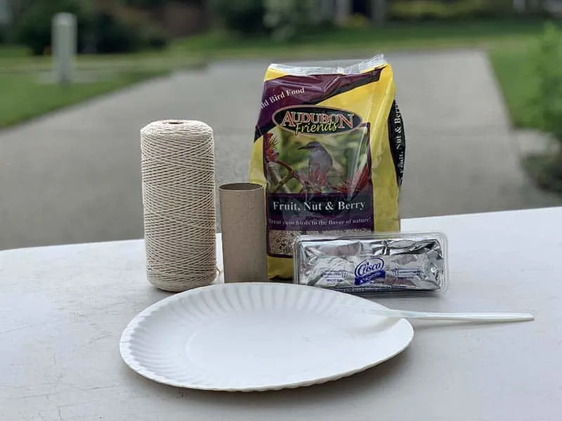supplies for toilet paper roll bird feeder