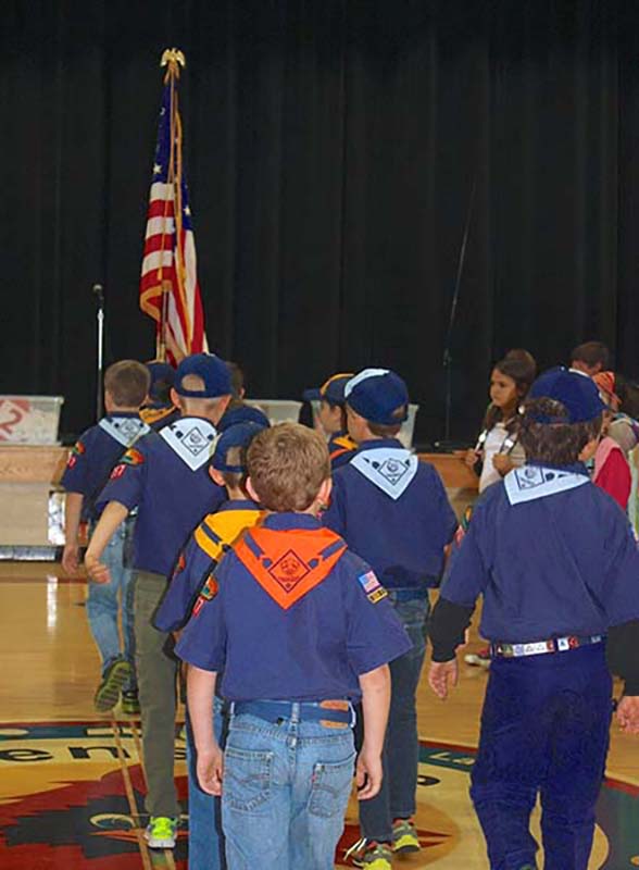 Cub Scouts with Neckerchiefs