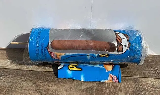 hot dog cooker with saran wrap