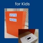 mock election for kids voting booth