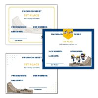 Free Printable Pinewood Derby Certificates » Cub Scout Ideas