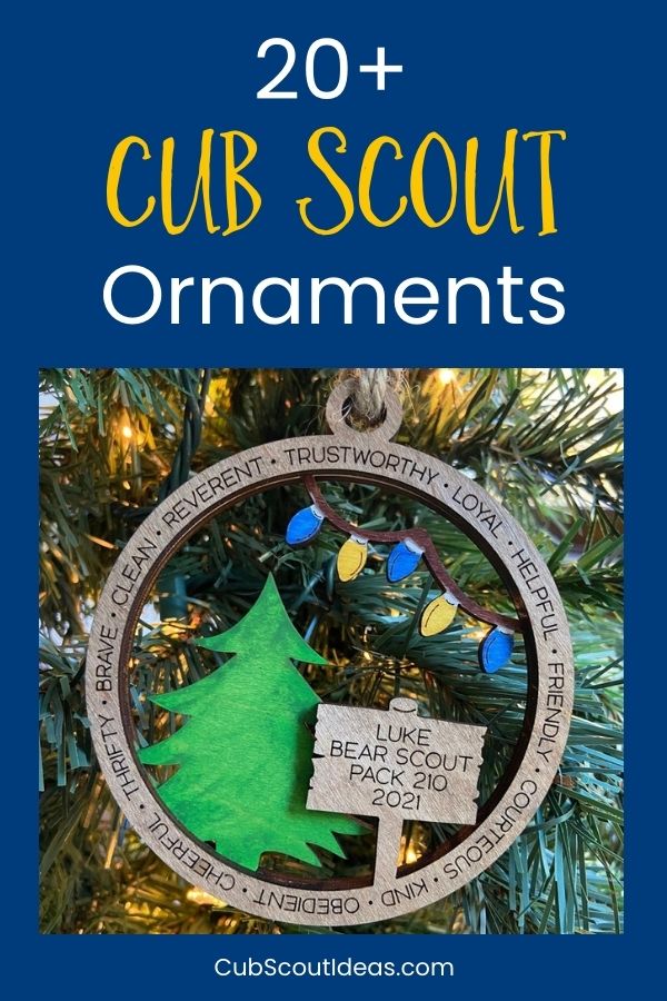 cub scout christmas ornaments